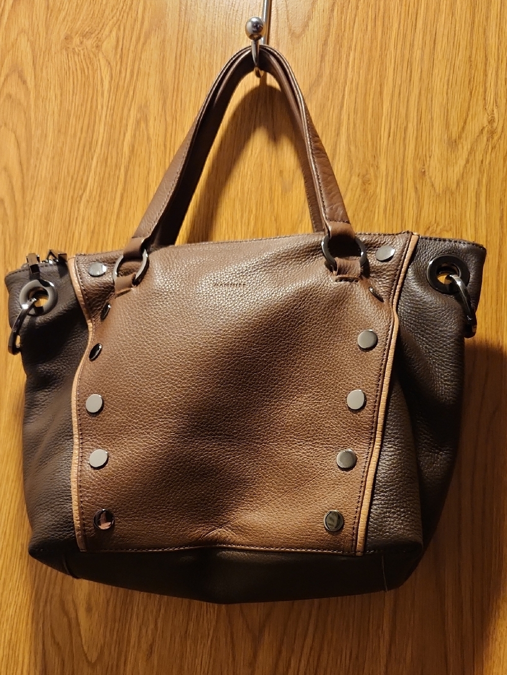 Hammitt Medium Daniel Orchestra Brown Handbag. Missing Crossbody Strap